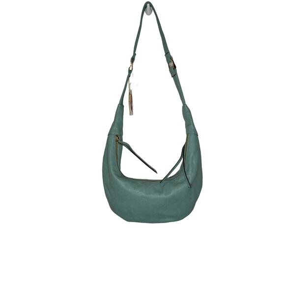 Jessica Simpson NWT London Hobo In Dusty Jade Shoulder Handbag Purse Zip Accent - Picture 5 of 8